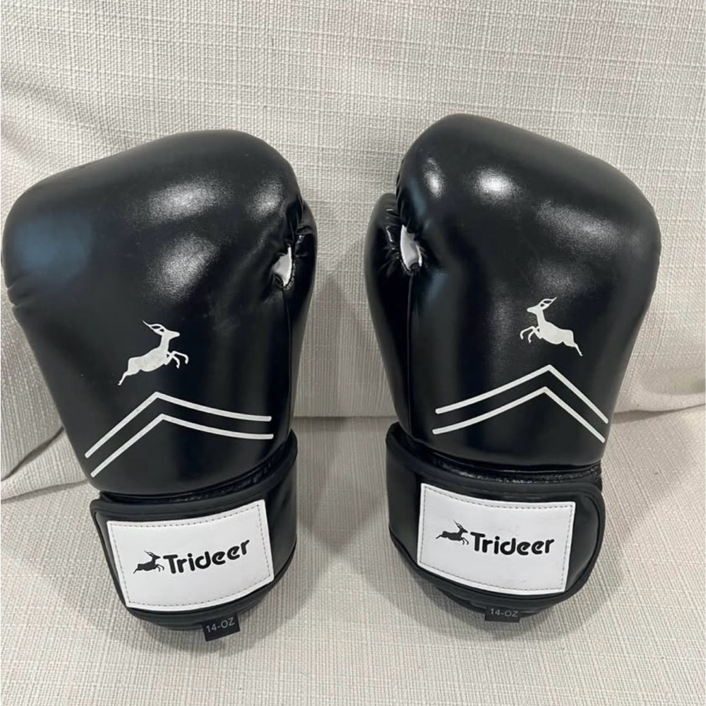 Trideer Black Boxing Gloves